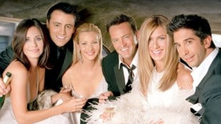 Die „Friends“-Stars Courteney Cox, Matt LeBlanc, Lisa Kudrow, Jennifer Aniston, David Schwimmer ...