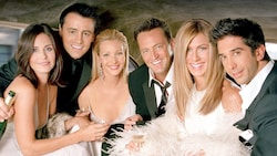 Die „Friends“-Stars Courteney Cox, Matt LeBlanc, Lisa Kudrow, Jennifer Aniston, David Schwimmer ...