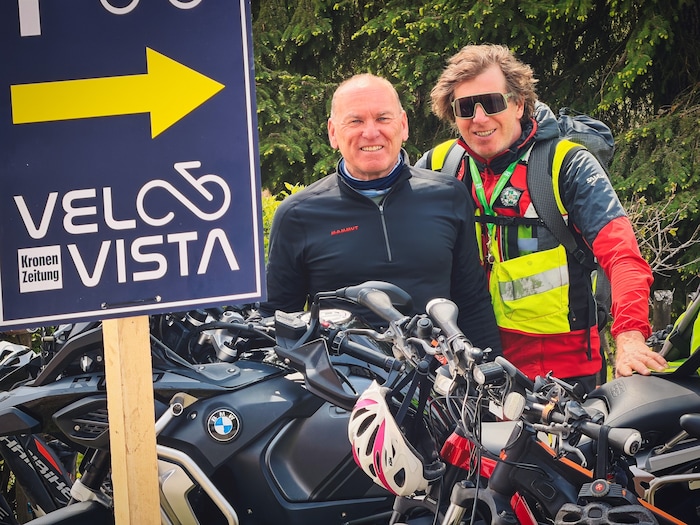 Velovista-Begleitduo: Christian Kostel und Emanuel Koschat.