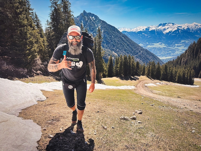 Mit der „Bergkrone“ stieg Mike zu Fuß ins Rofangebirge auf.