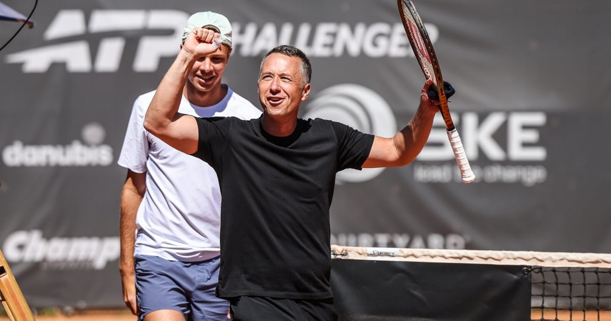 Philipp Kohlschreiber during his 2026 comeback at the Challenger tournament in Mauthausen