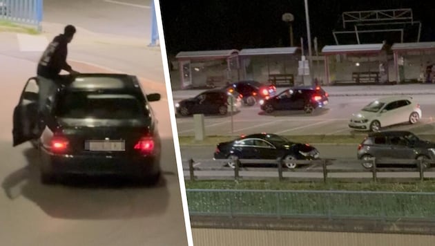 Chaotic and loud scenes in Telfs (Tyrol)