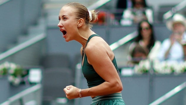 Anastasia Potapova is in the semifinals in Madrid.