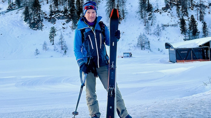 Auch auf Ski hält Koch Rekorde – die nicht im Guiness-Buch gelandet sind.