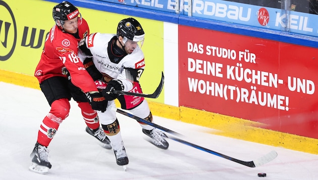 Österreich (Benny Baumgartner, li.) trifft auf Deutschland.