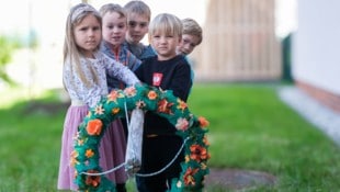 So wird der Maibaum dann wieder zurücktransportiert.