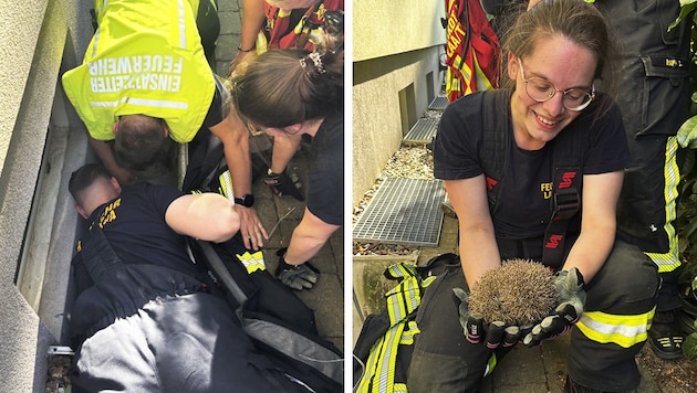Voller Einsatz bei der Befreiung – danach war die Aktion der Florianis aber noch nicht zu Ende.