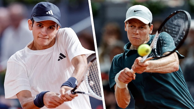 Rafael Jodar und Jannik Sinner