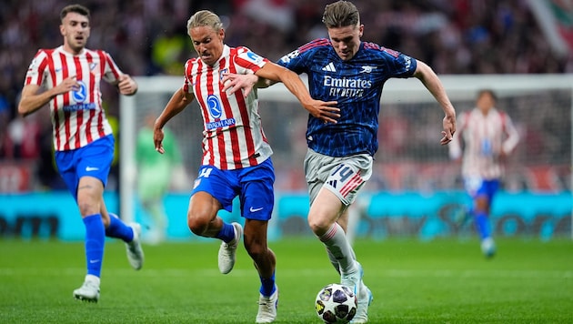 Atlético Madrid and Arsenal drew in the first leg of the semifinal.