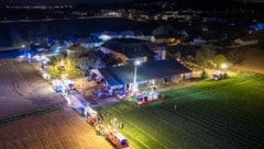 Ein Großaufgebot an Feuerwehrleuten stand in Luftenberg im Einsatz.