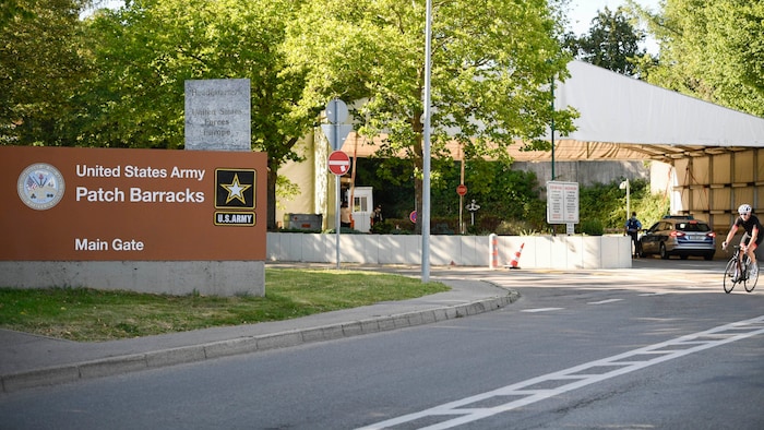 Der Haupteingang der EUCOM-Zentrale in Stuttgart