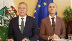 Landeshauptmann Mario Kunasek und Landesrat Willibald Ehrenhöfer.