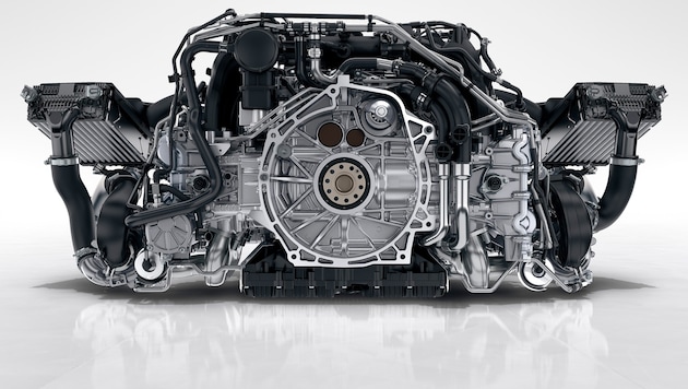 Mittlerweile sind auch die Boxermotoren von Porsche flüssigkeitsgekühlt.