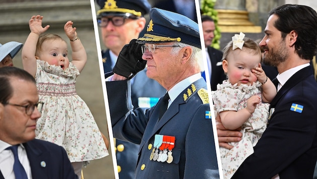 Prinzessin Ines stahl die Show: Ob in der Kirche oder bei der Parade für Opa König Carl Gustaf – ...