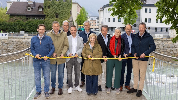v.l.: Manuel Kleinlercher (FPÖ), Christian Steininger (ÖVP), Paul Meraner (MFG), Johannes ...