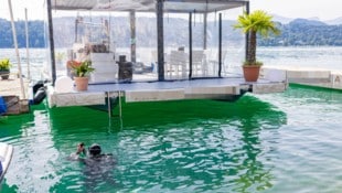 Auf der schwimmenden Plattform geschah das Unglück.
