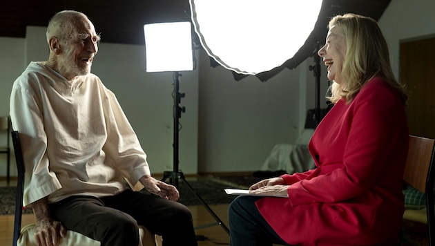 David Steindl-Rast (fast 100) im Gespräch mit „Krone“-Interviewerin Conny Bischofberger