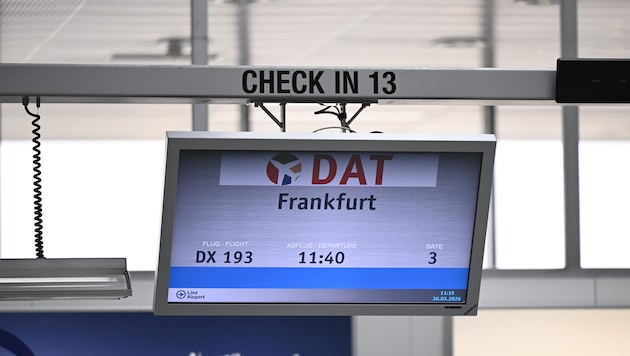 Bis zu drei Mal am Tag verbindet die dänische Airline DAT Linz mit Frankfurt.