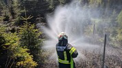 180 Feuerwehrkräfte kämpften gegen die Flammen.