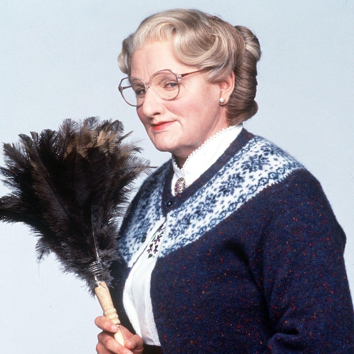 Robin Williams in der Komödie „Mrs. Doubtfire“: So sahen Großmütter früher oft aus.