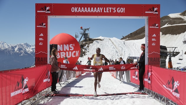 Kenia-Läufer Richard Atuya kam als Erster auf der Seegrube an.