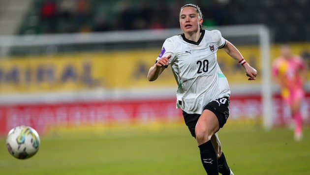 Lilli Purtscheller im Dress des Nationalteams von Österreich