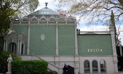 Der russische Pavillon bei der Kunstbiennale in Venedig