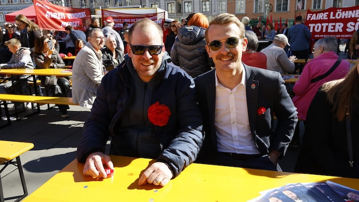 Berater Rudi Fußi (links) mit Landesgeschäftsführer Florian Seifter