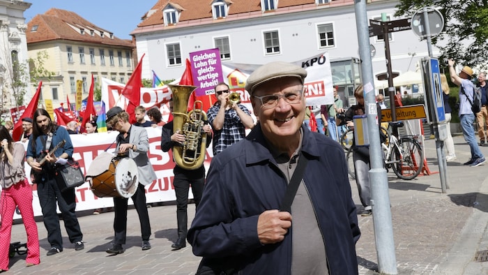KPÖ-Urgestein Ernest Kaltenegger war im Foto-Einsatz