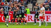 Salzburg (re. Vertessen) musste Sturm zuletzt öfters beim Jubeln zusehen.