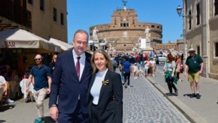 Christian und Karl Habsburg-Lothringen unterwegs in der Ewigen Stadt und im Vatikan mit dem ...