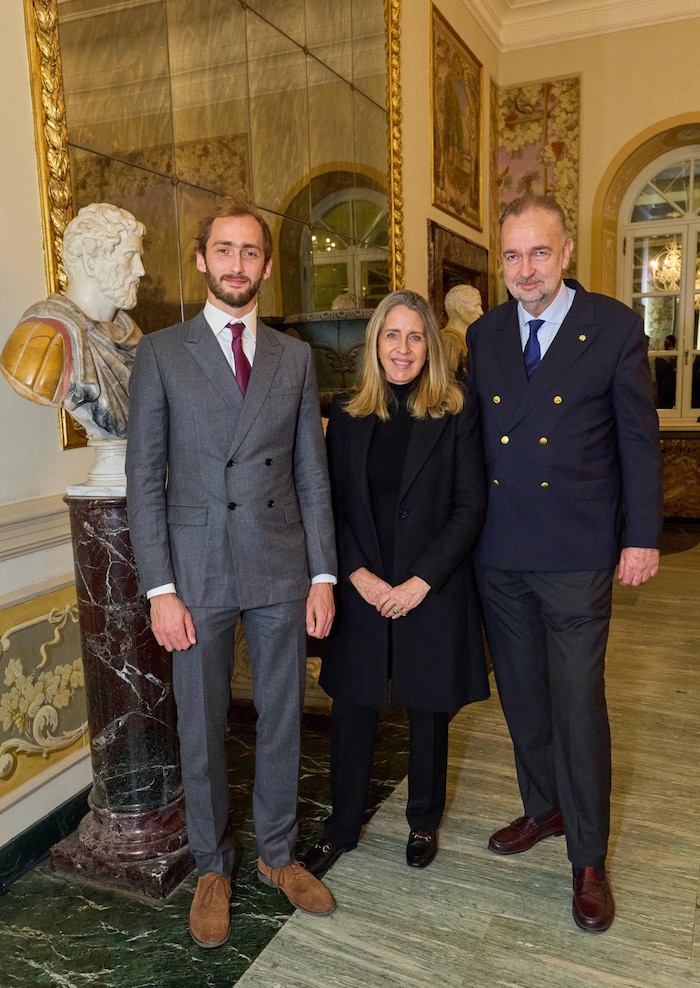 Reine Familiensache: Ferdinand Habsburg in Rom mit Vater Karl Habsburg-Lothringen und dessen ...
