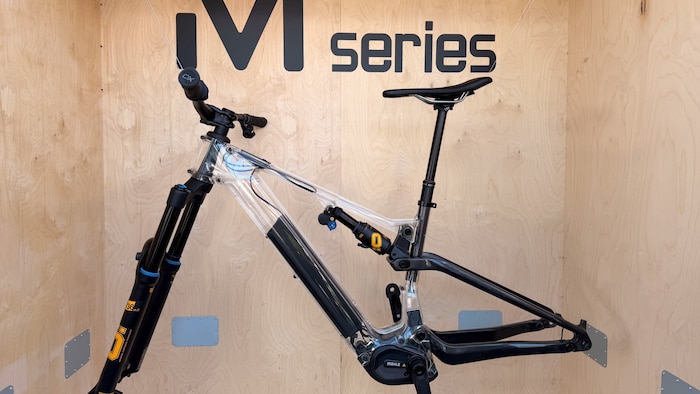 Spannend, ein durchsichtiger Rahmen ermöglicht einen Einblick, wie das Mahle E-Bike-System in ...