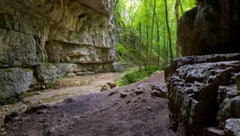 Der Eingangsbereich der Falkensteiner Höhle in Baden-Württemberg (Symbolbild) 