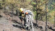 Den bereits siebten Tag in Folge standen die freiwilligen Helfer beim riesigen Brand im ...