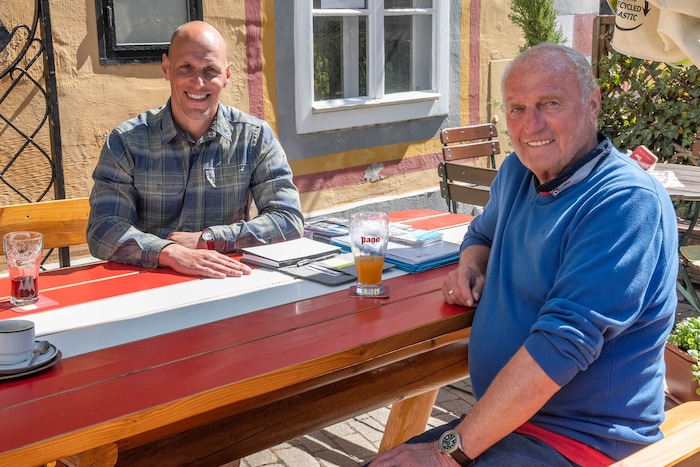 Ernst Stangl nutzte die Gelegenheit, beim ersten Termin von „Sag‘s dem Fiedler“ das Wort zu ...