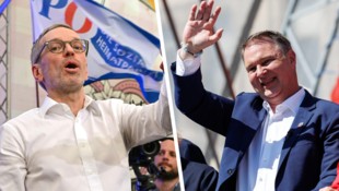 Fernduell zwischen Andreas Babler (li.) und Herbert Kickl am 1. Mai: Die Roten marschierten in ...