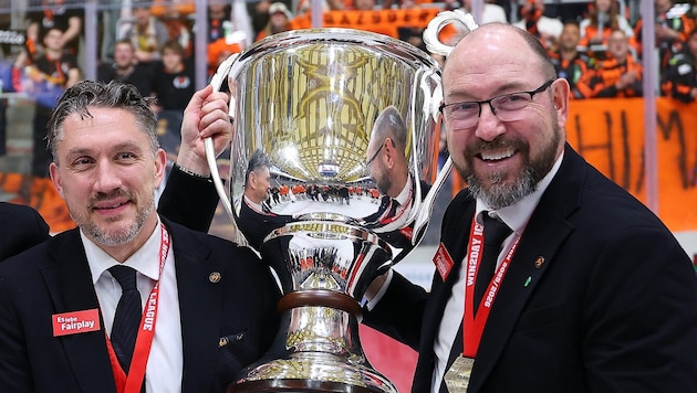 Harmonierten in Graz und holten den Titel: Nate DiCasmirro (li.) und Dan Lacroix