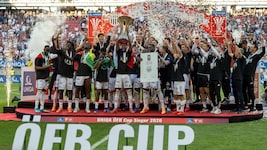 Großer Jubel beim LASK über den Cup-Triumph