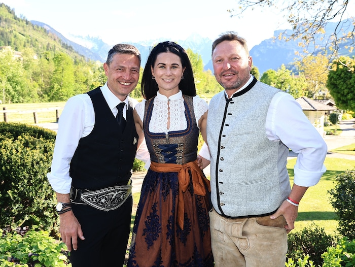 „Krone“-CVD Jasmin Steiner, Vitus Amor, Anton Wurm (re.).