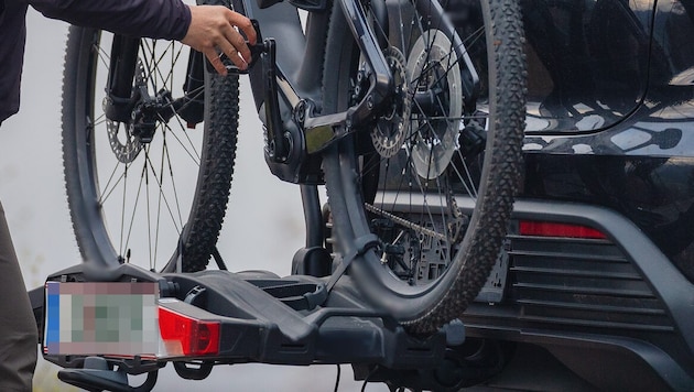Das E-Bike war auf einem Radträger montiert (Symbolbild).