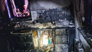 95 Einsatzkräfte standen bei dem Küchenbrand im Einsatz.
