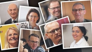 Sie kamen auf 100 Prozent: Christian Dörfel (oberere Reihe, v. li.), Michaela Langer-Weninger, ...