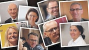 Sie kamen auf 100 Prozent: Christian Dörfel (oberere Reihe, v. li.), Michaela Langer-Weninger, ...
