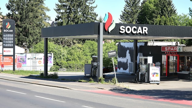 Vor dieser Linzer Tankstelle kam es zur Auseinandersetzung.