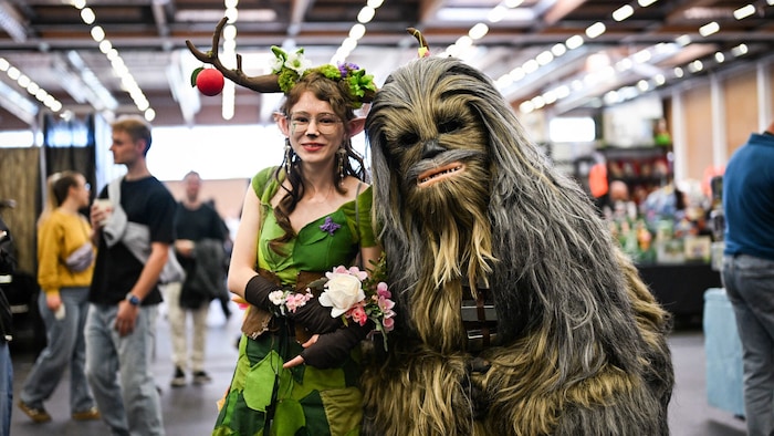 Naturwesen Yavanna aus Tolkiens Welt trifft Chewbacca aus dem Star-Wars-Universum.