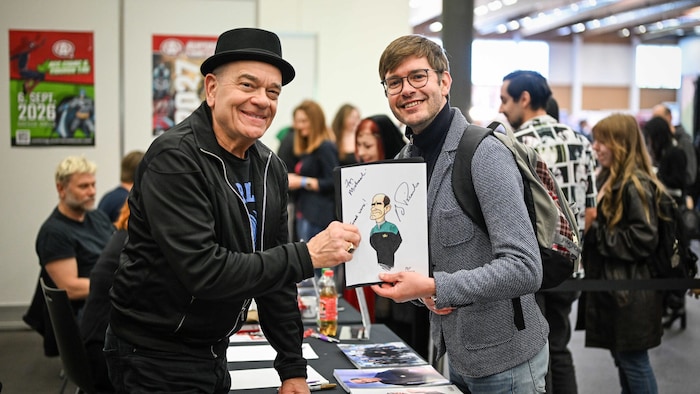 Fan Michael aus Deutschland traf auf Robert Picardo (Star Trek: Voyager).