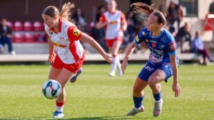 Red Bull Salzburg um Julia Grünwald (li.) ist im Mai dreimal gegen Austria Wien gefordert.