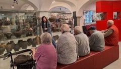 Sonja Bachhiesl bei einer Führung für an Demenz Erkrankte im Lavanthaus in Wolfsberg: An dem ...