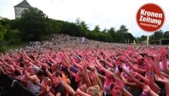 Festivalstimmung von 23. bis 26. 7. auf der Schlosswiese.